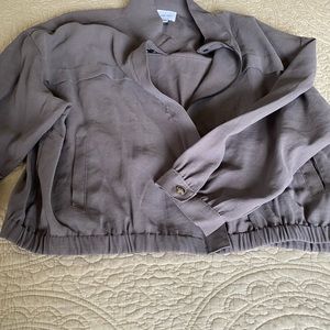 Nine West gray/tan jacket w/elastic waist